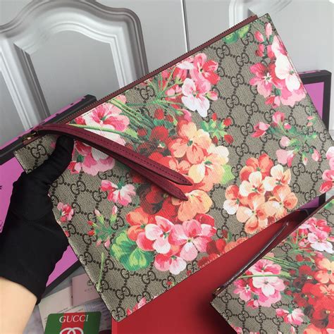 gucci clutch bag flowers|Gucci flower tote bag.